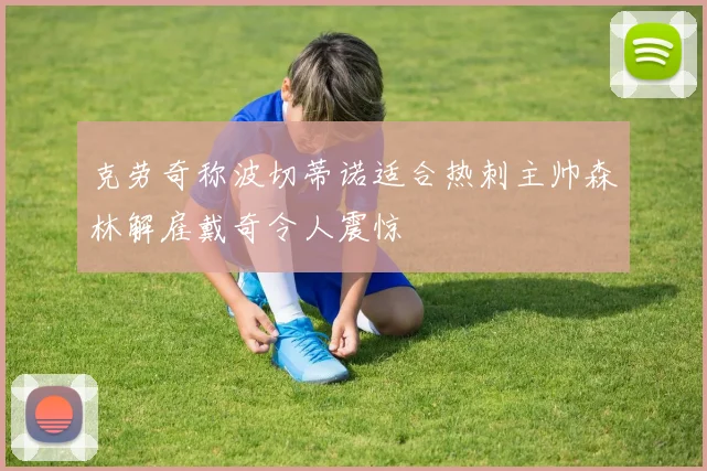 克劳奇称波切蒂诺适合热刺主帅森林解雇戴奇令人震惊